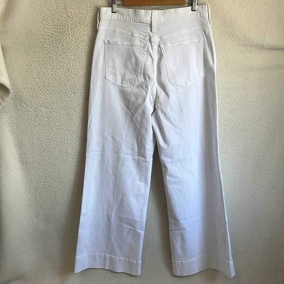J Crew Wide-leg denim trouser in white Womens Size 31 - Picture 10 of 12